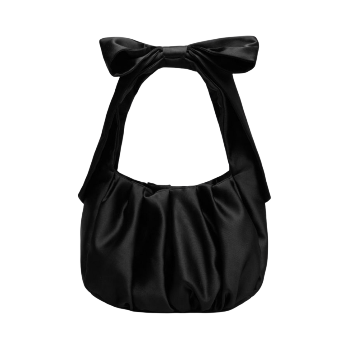 앤아더스토리즈 새틴 보우백 블랙(& Other Stories Satin Bow Bag Black)