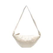 Lemaire Medium Croissant Bag Coated Cotton Dusty Mastic
