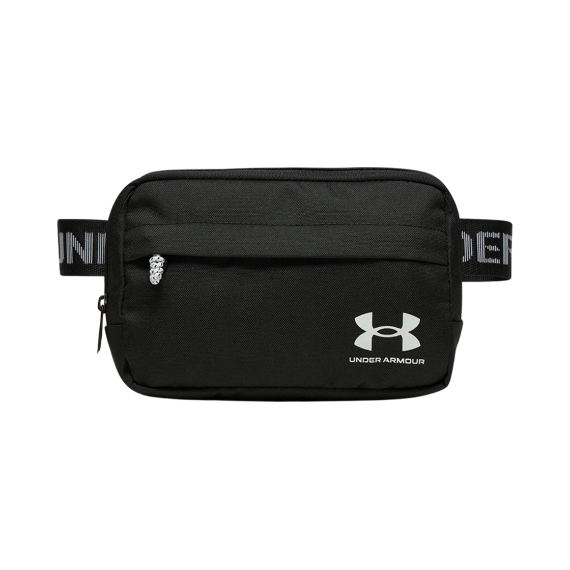 언더아머 UA 루던 웨이스트백 크로스바디 블랙 화이트(Under Armour UA Loudon Waist Bag Crossbody Black White)