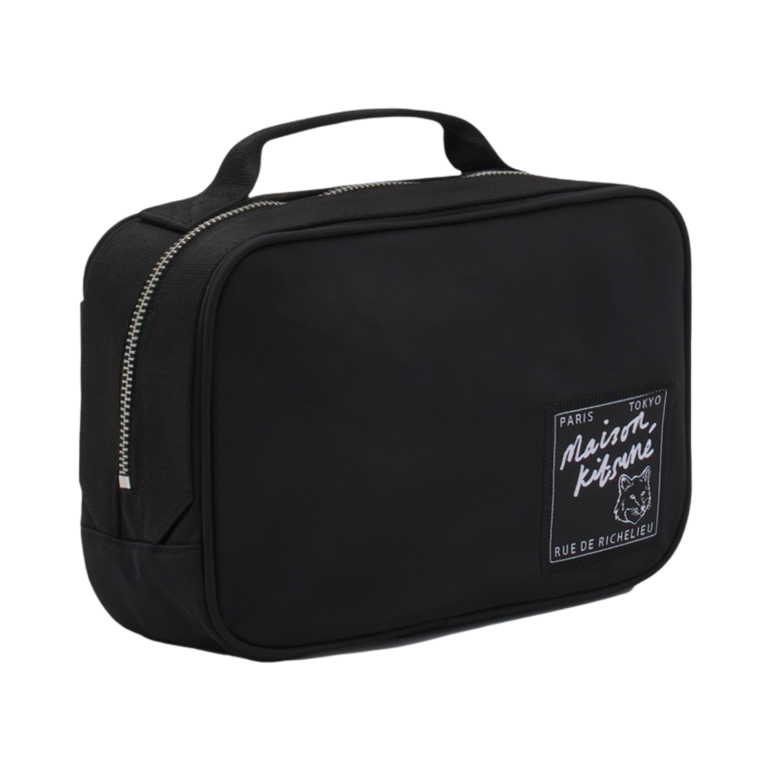 MM05162WQ1001-P199 Maison Kitsune The Traveler Bumbag Black