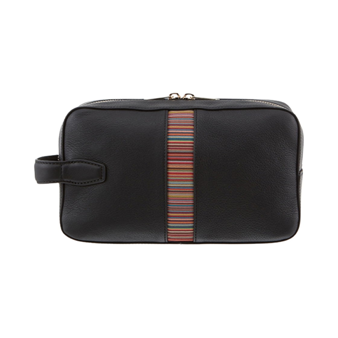 폴 스미스 레더 시그니쳐 스트라이프 파우치 블랙(Paul Smith Leather Signature Stripe Pouch Black)