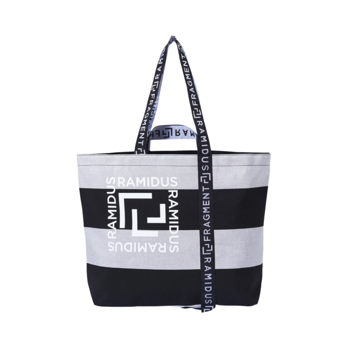 라미더스 x 프라그먼트 디자인 토트백 L 블랙 그레이(Ramidus x Fragment Design Tote Bag L Black Grey) - 2