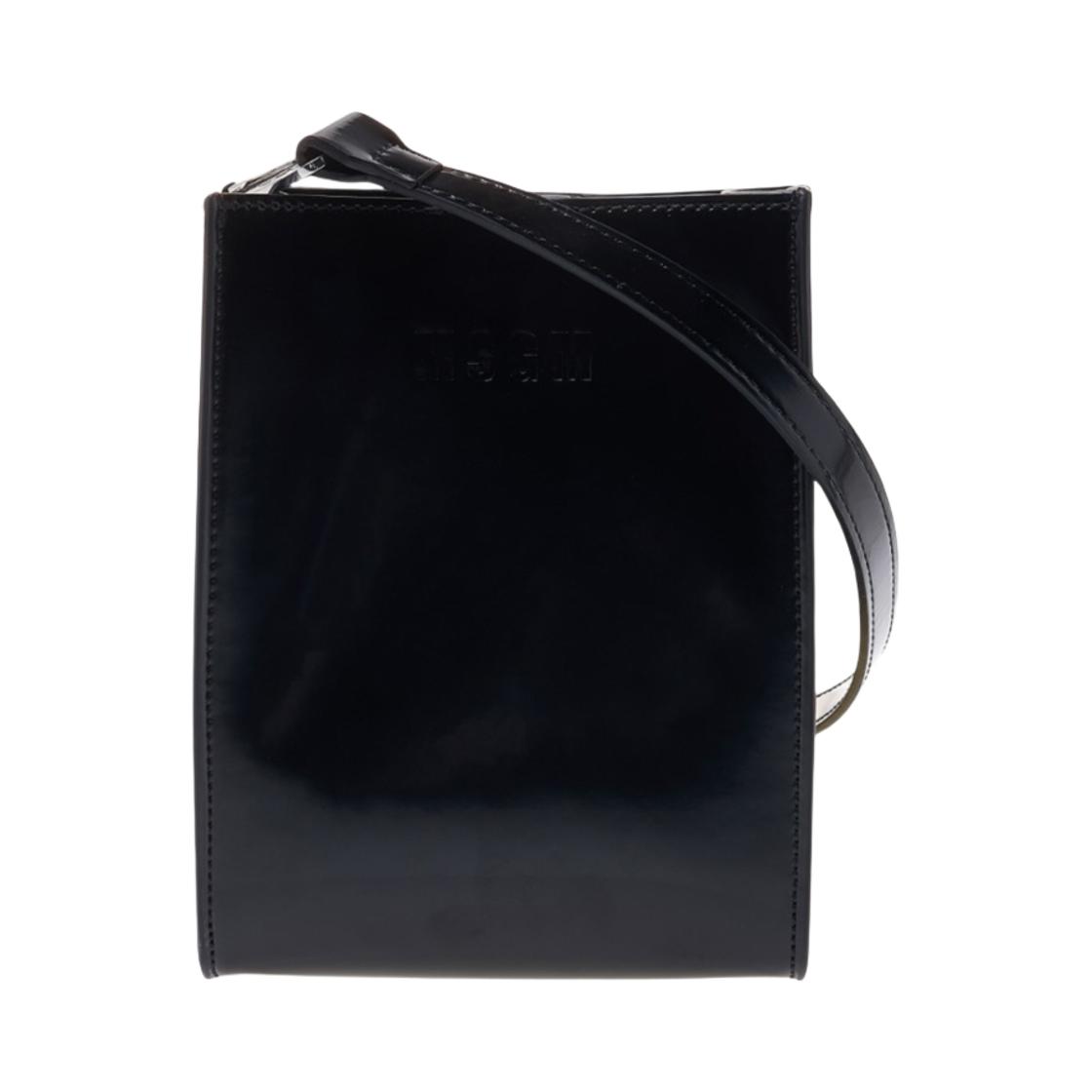 엠에스지엠 미니 토트백 마이크로 로고 블랙(MSGM Mini Tote Bag with Micro Logo Black)