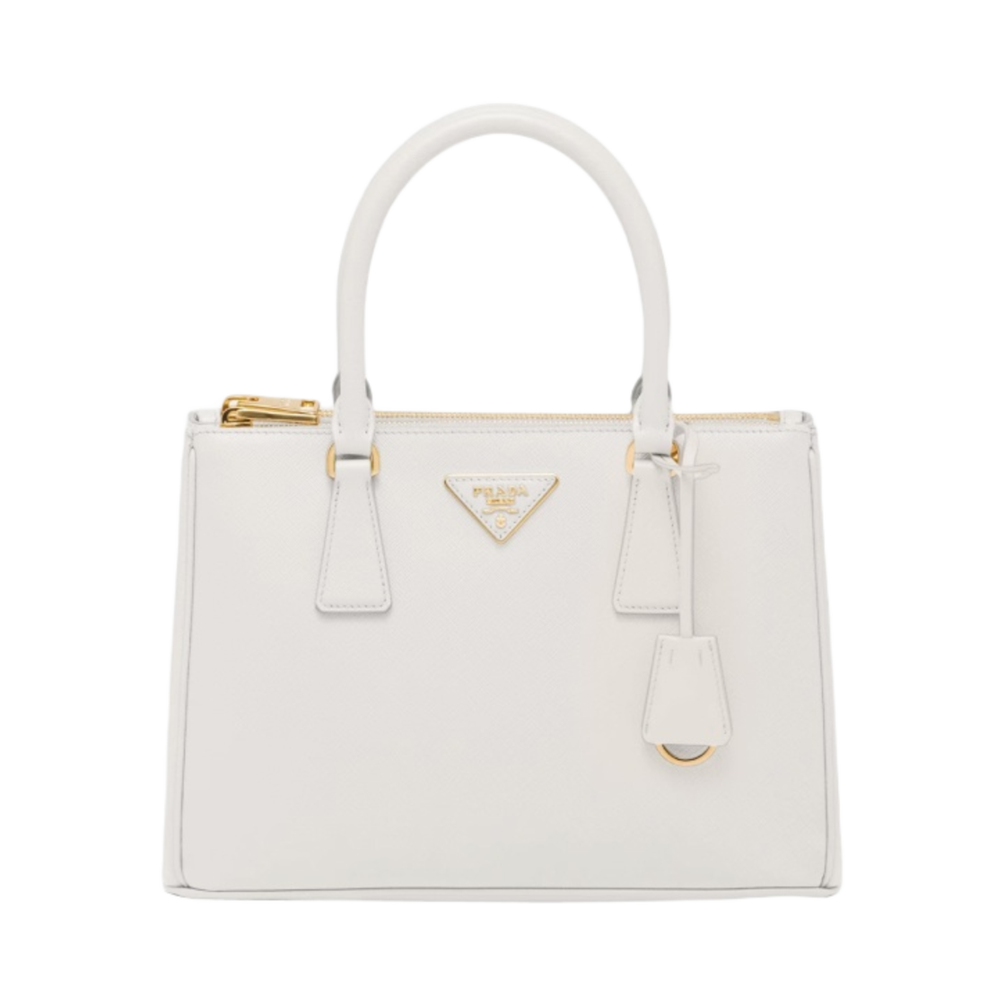 프라다 미디움 프라다 갤러리아 사피아노 레더 백 화이트(Prada Medium Prada Galleria Saffiano Leather Bag White) - 1