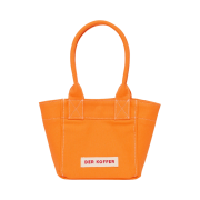 Der Koffer Shopper Canvas Mini Bag Neon Orange