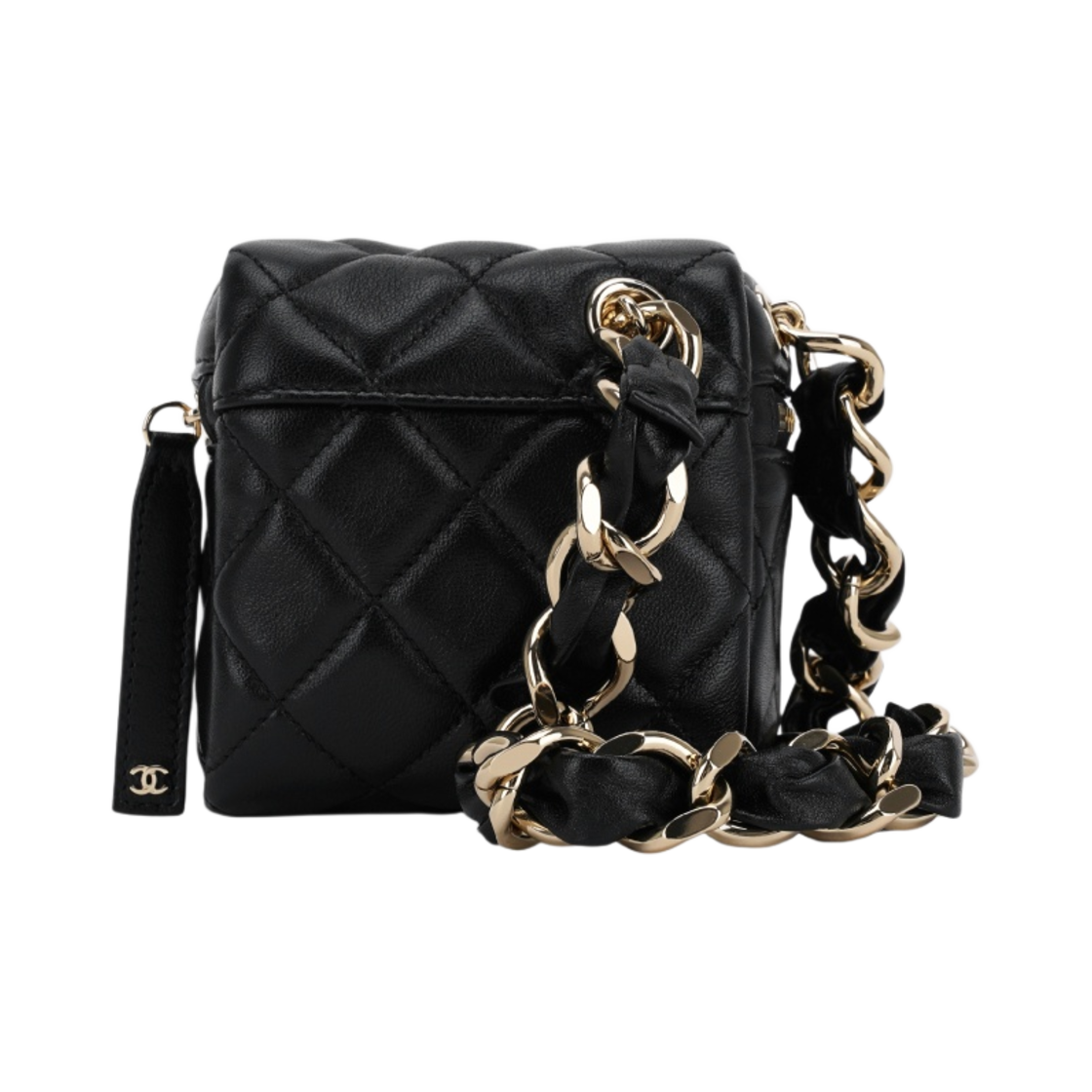 샤넬 핸들 장식의 클러치 램스킨 & 골드 메탈 블랙(Chanel Clutch with Handle Lambskin & Gold Black) - 2