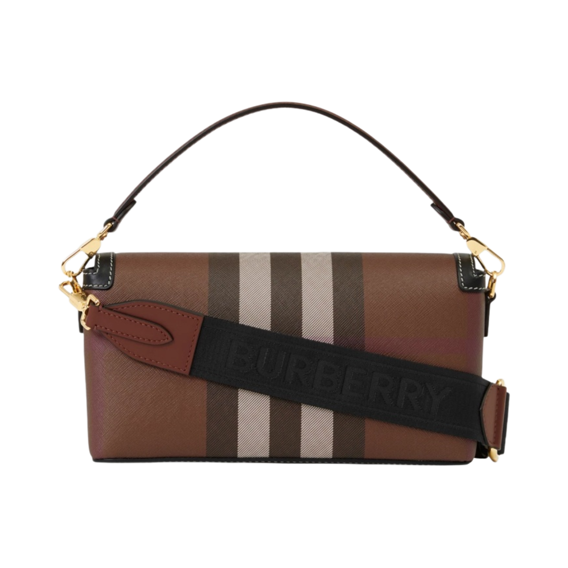 버버리 탑 핸들 노트백 다크 버치 브라운(Burberry Top Handle Note Bag Dark Birch Brown) - 3