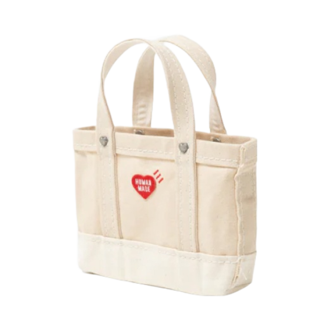휴먼 메이드 헤비 캔버스 미니 숄더 토트 화이트(Human Made Heavy Canvas Mini Shoulder Tote White) - 3