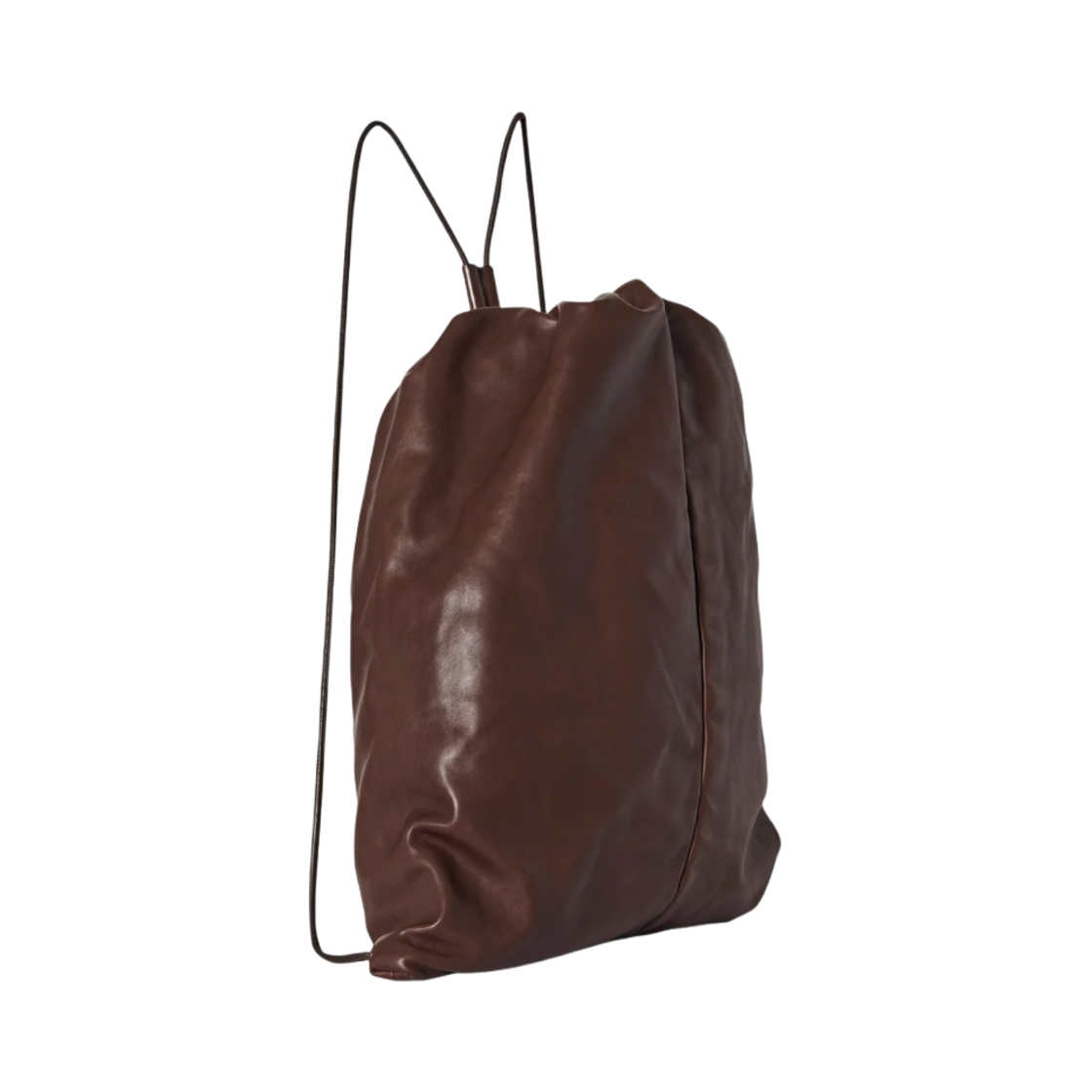 더 로우 퍼피 레더 백팩 초콜릿(The Row Puffy Backpack in Leather Chocolate) - 2
