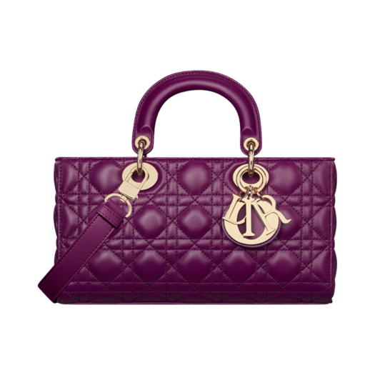 Dior Medium Lady D-Joy Bag Mulberry