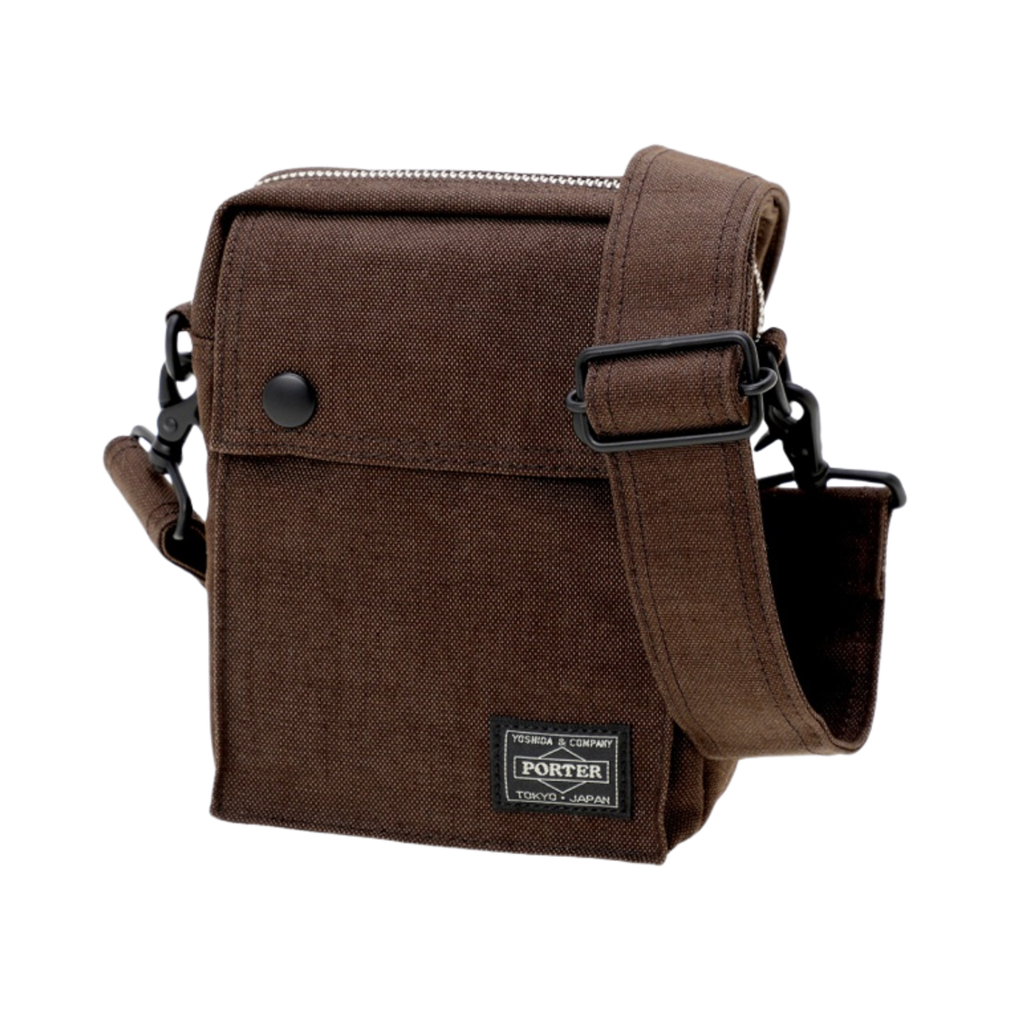 포터 스모키 버티컬 숄더백 브라운