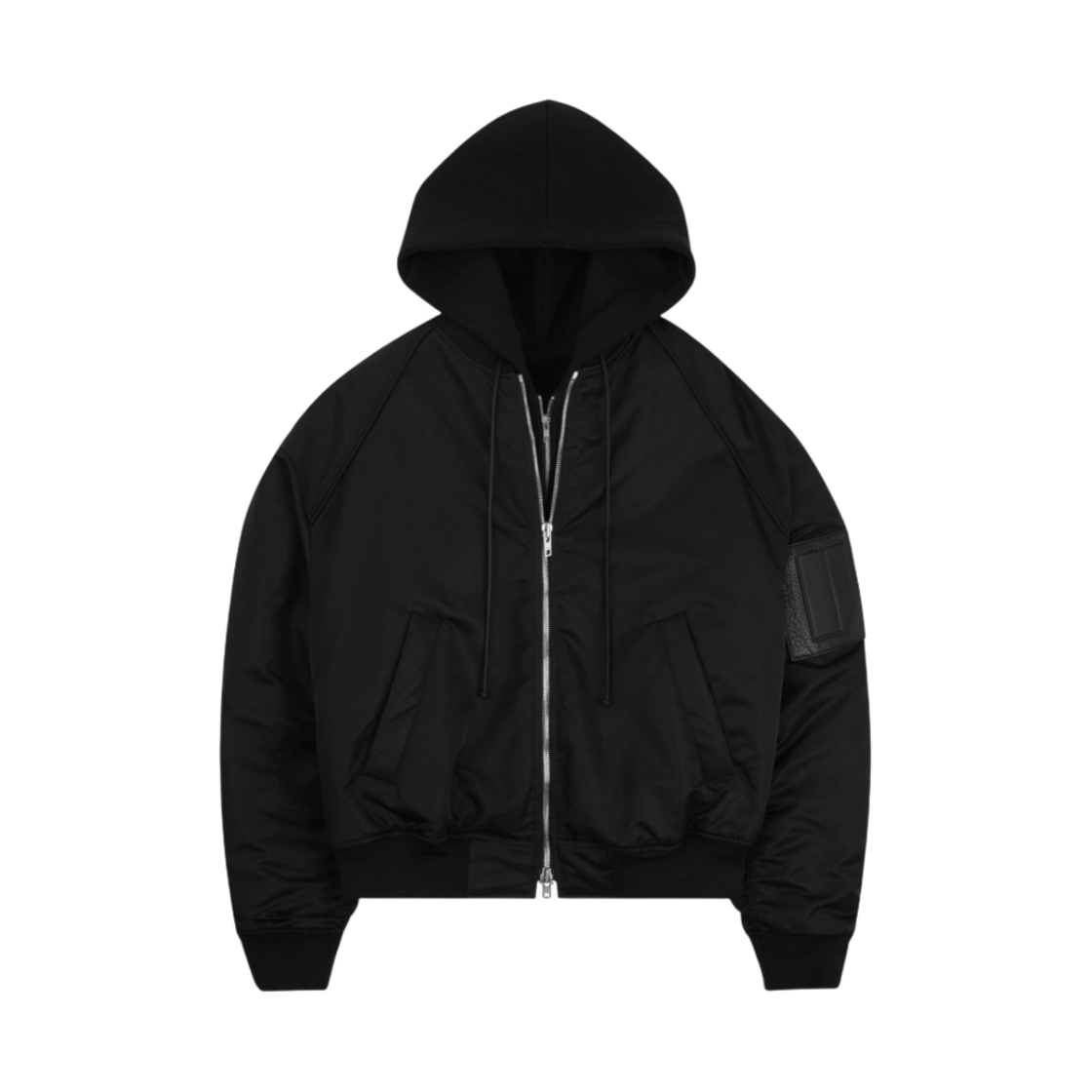 준지 후드 디테처블 MA-1 점퍼 블랙 - 23SS(Juun.J Detachable Hood MA-1 Jumper Black - 23SS)
