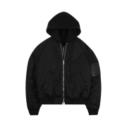 Juun.J Detachable Hood MA-1 Jumper Black - 23SS