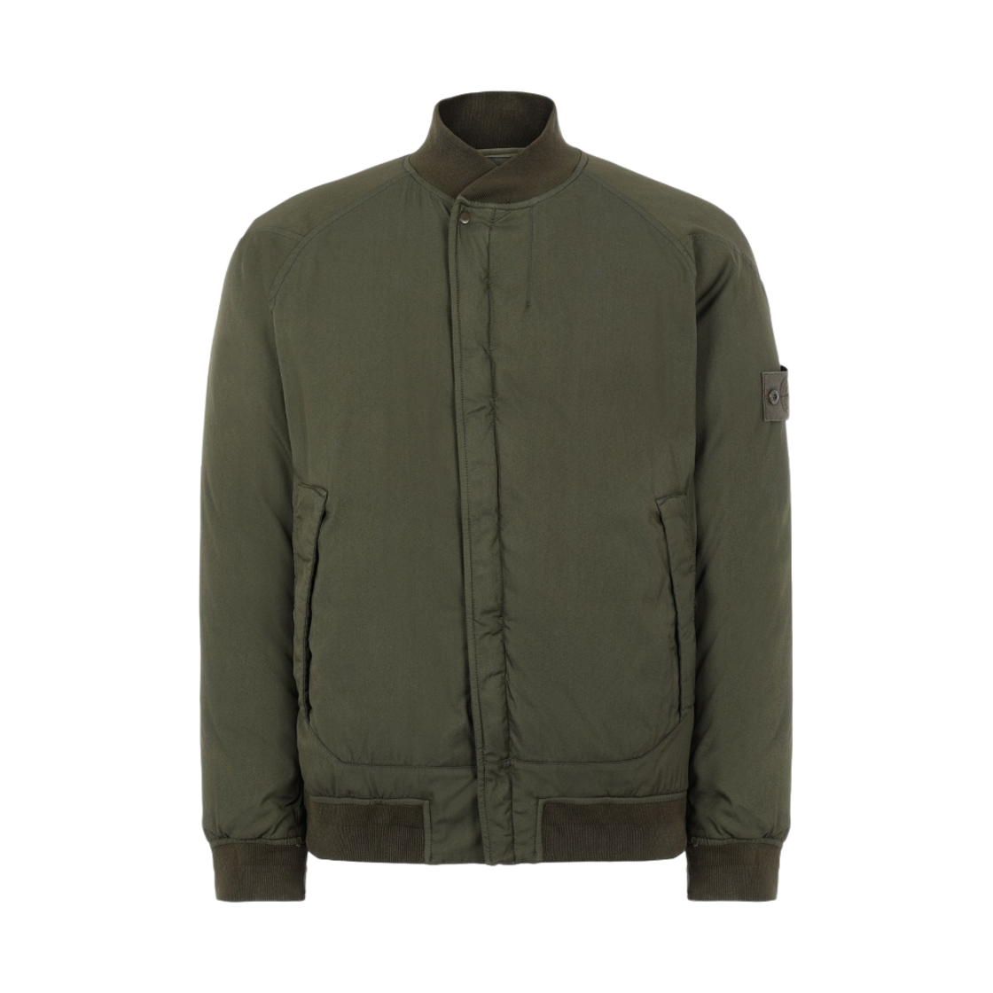 스톤 아일랜드 439F2 고스트 피스 스트레치 울 나일론 TC 다운 자켓 밀리터리 그린 - 20FW(Stone Island 439F2 Ghost Piece Stretch Wool Nylon TC Down Jacket Military Green - 20FW) - 1