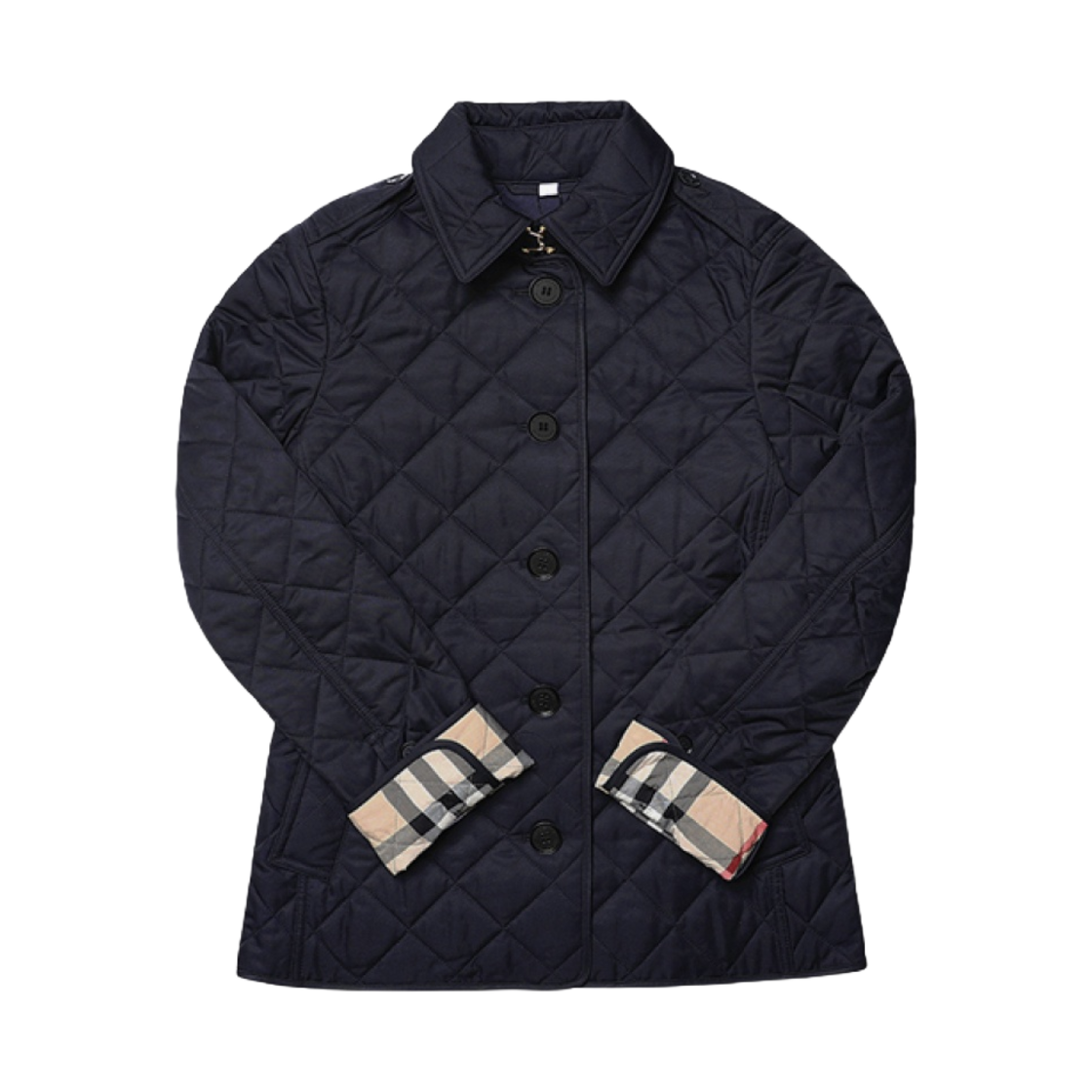 (W) 버버리 뉴 프랭크비 퀼팅 자켓 네이비((W) Burberry New Frankby Quilted Jacket Navy)