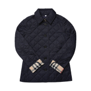 (W) Burberry New Frankby Quilted Jacket Navy