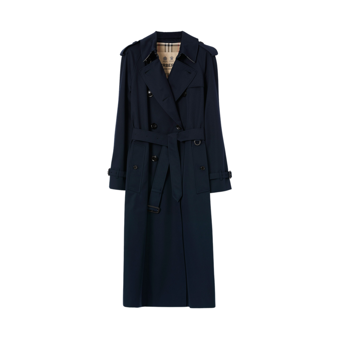 (W) 버버리 워털루 헤리티지 트렌치 코트 콜 블루