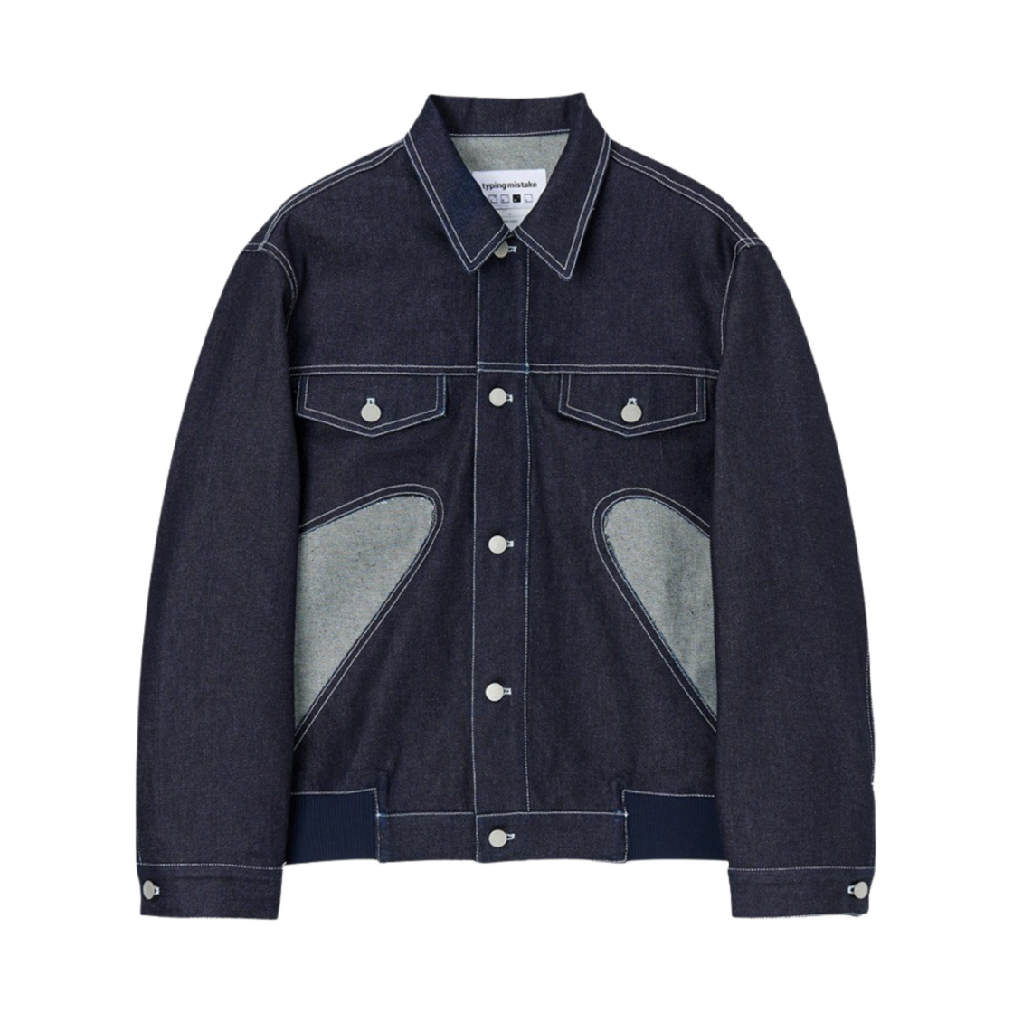 타이핑 미스테이크 러브 트러커 자켓 인디고 - 22FW(Typing Mistake Love Trucker Jacket Indigo - 22FW)
