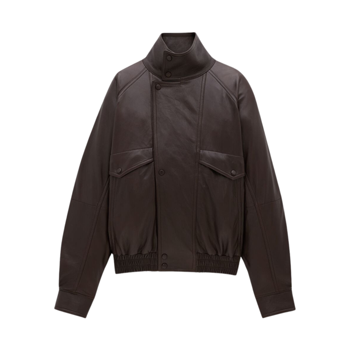 (W) 생로랑 봄버 자켓 램스킨 마론((W) Saint Laurent Bomber Jacket In Lambskin Marron) - 2