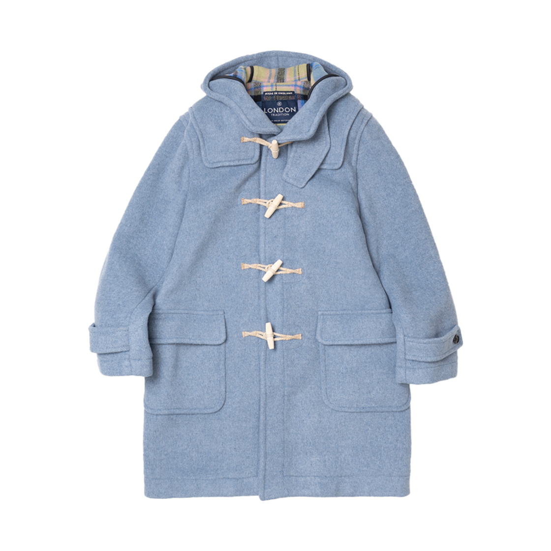 런던 트레디션 맨즈 에리카 더플 코트 글레이셔 A25(London Tradition Mens Erica Duffle Coat Glacier A25)