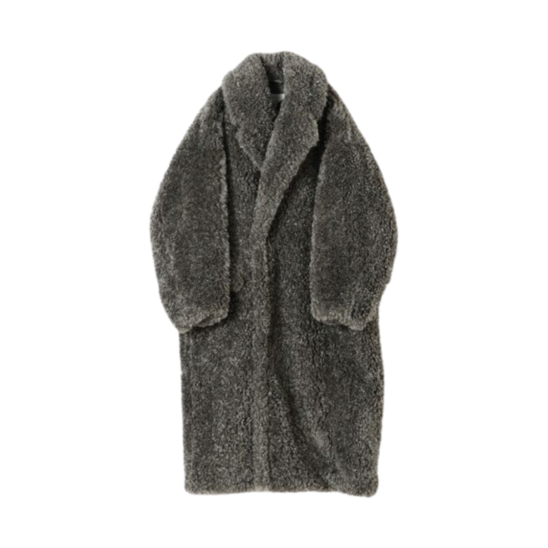 17404-35 (W) Hyke Faux Shearling Double Breasted Coat Olive Drab