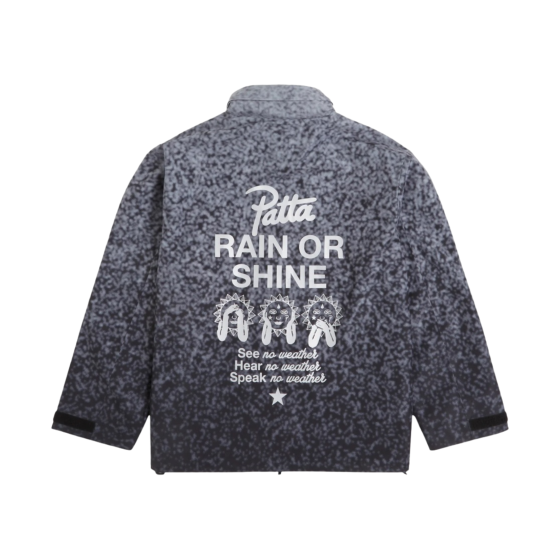 컨버스 x 파타 레인 올 샤인 자켓 블랙 그래디언트(Converse x Patta Rain Or Shine Jacket Black Gradient)