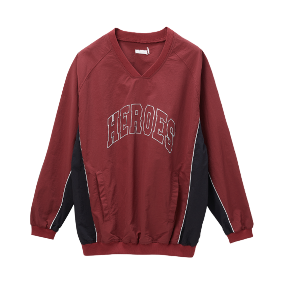 키움 히어로즈 컬리지 로고 윈드브레이커 버건디(Kiwoom Heroes College Logo Windbreaker Burgundy)