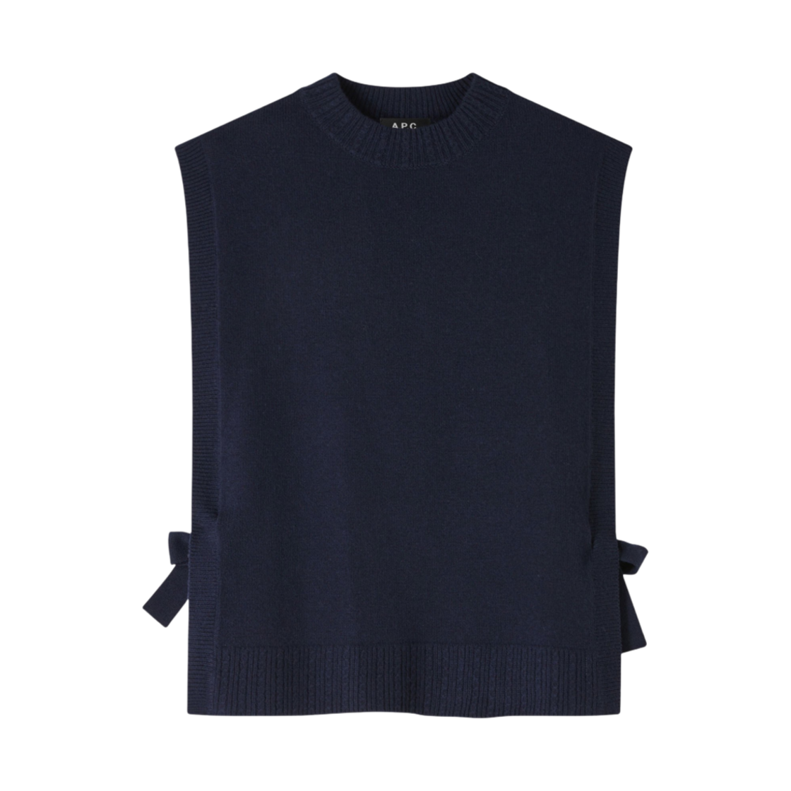 (W) 아페쎄 마고 점퍼 다크 네이비 블루((W) A.P.C. Margot Jumper Dark Navy Blue) - 1