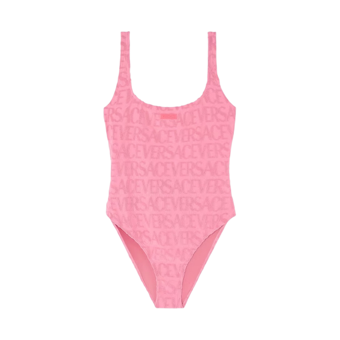 (W) 베르사체 올오버 타월 스윔수트 핑크((W) Versace Allover Towel Swimsuit Pink)