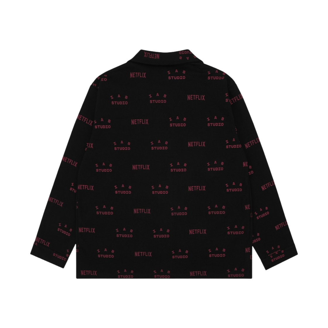 아이앱 스튜디오 x 넷플릭스 파자마 쿠션 커버 세트 블랙 | IAB Studio