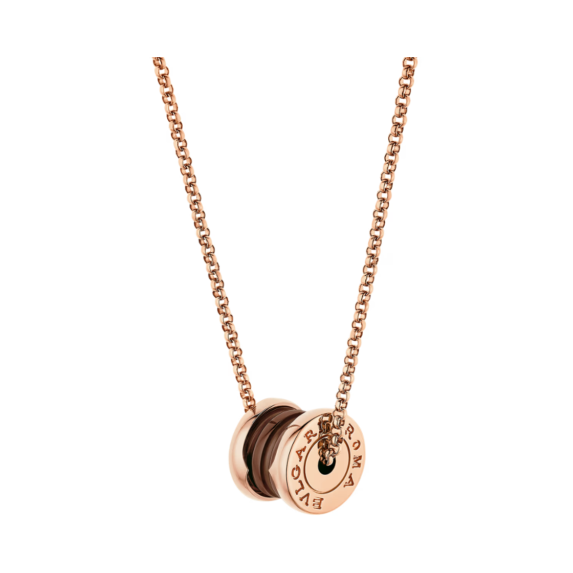 불가리 비제로원 네클리스 로즈 골드 로즈 골드 세라믹(Bulgari B.Zero1 Necklace Rose Gold Rose Gold Ceramic) - 1