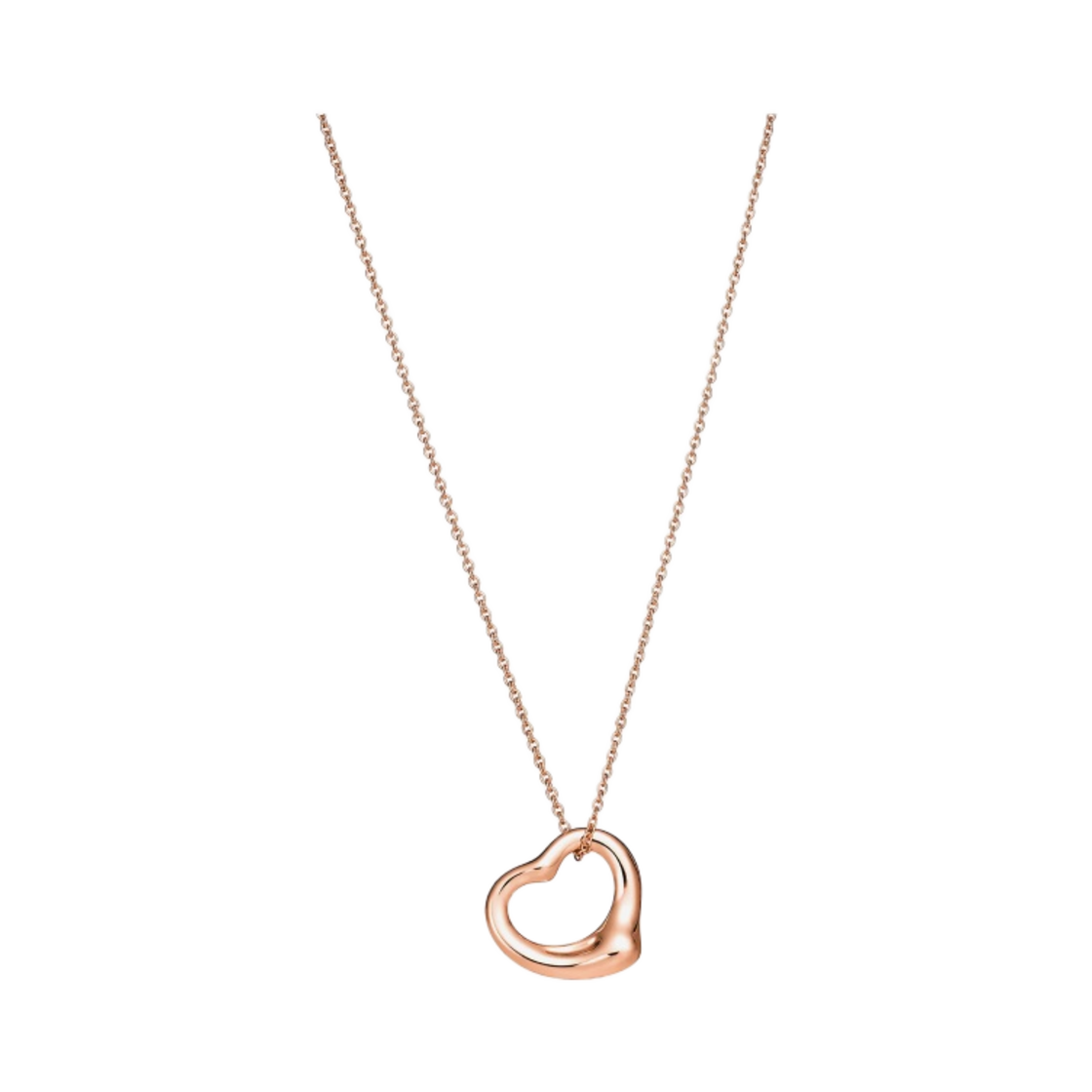 티파니 앤 코 엘사 퍼레티 오픈 하트 팬던트 16mm 스몰 로즈 골드(Tiffany & Co. Elsa Peretti Open Heart Pendant 16mm Small Rose Gold)
