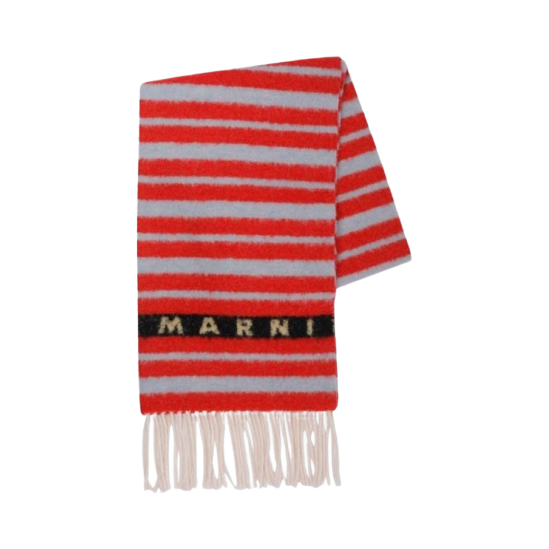 SCMC0120Y0-UAW034-STR67 Marni Logo Scarf Red