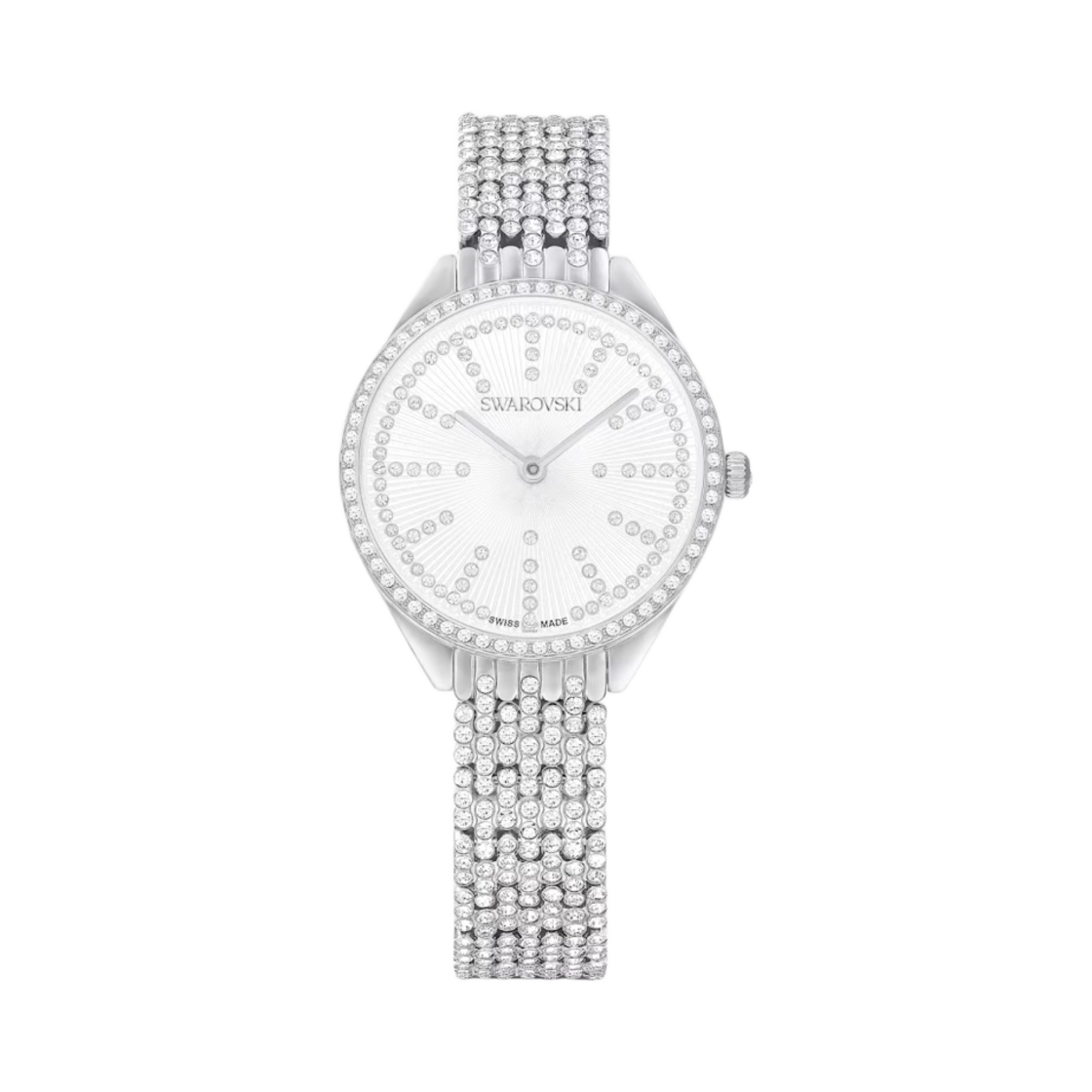 (W) 스와로브스키 어트랙트 워치 실버((W) Swarovski Attract Watch Silver)