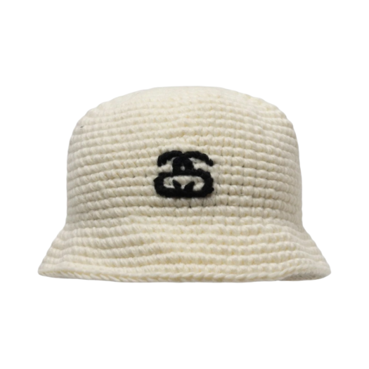 Stussy SS Link Knit Bucket Hat Bone