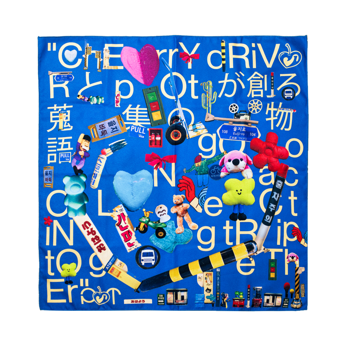 Cherry Pot Symbol Bandana Navy CHERRY DRIVER Cherry Pot Symbol Bandana Navy