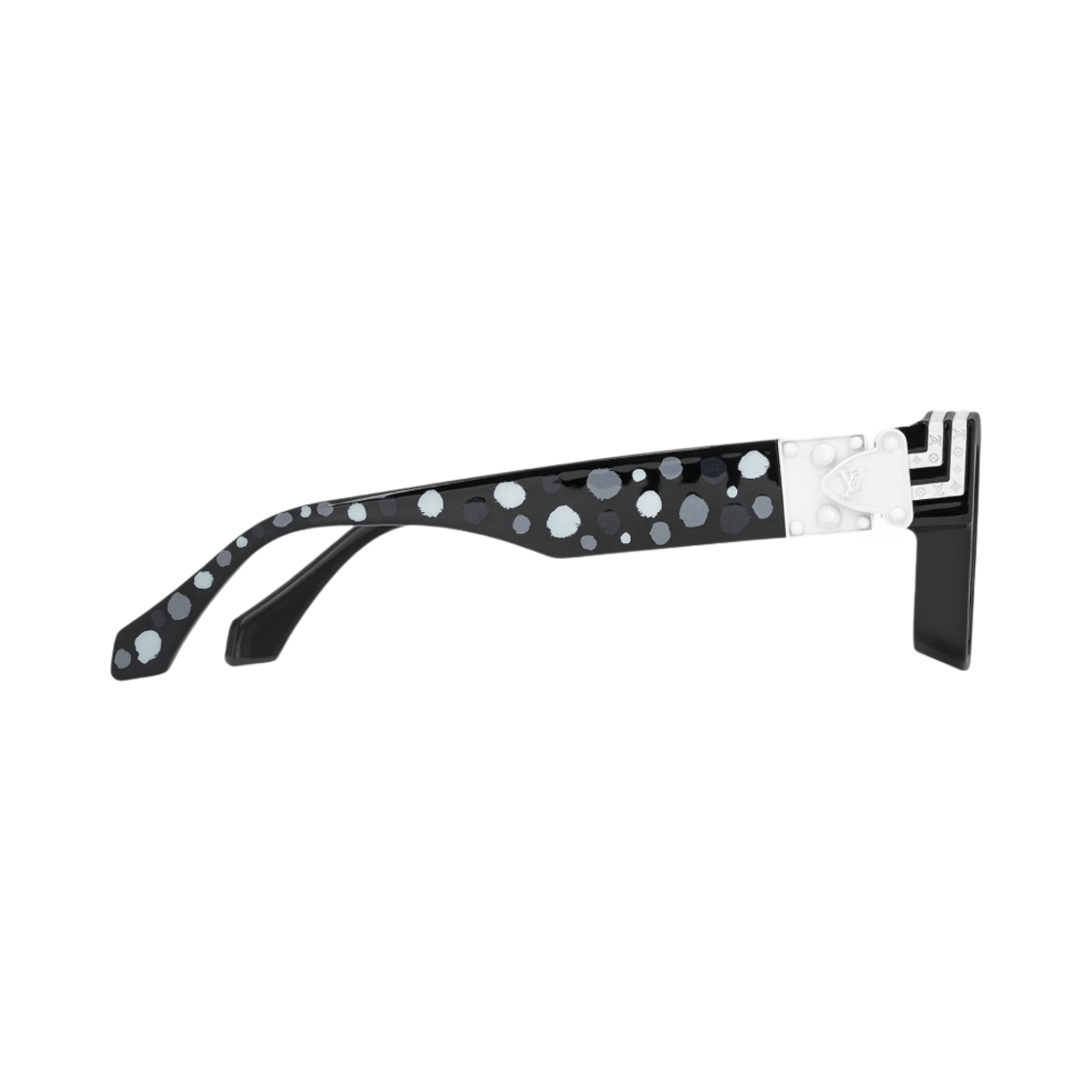 루이비통 x 야요이 쿠사마 1.1 밀리어네어 페인티드 닷 선글라스 블랙 그레이(Louis Vuitton x YK 1.1 Millionaire Painted Dots Sunglasses Black Grey) - 3