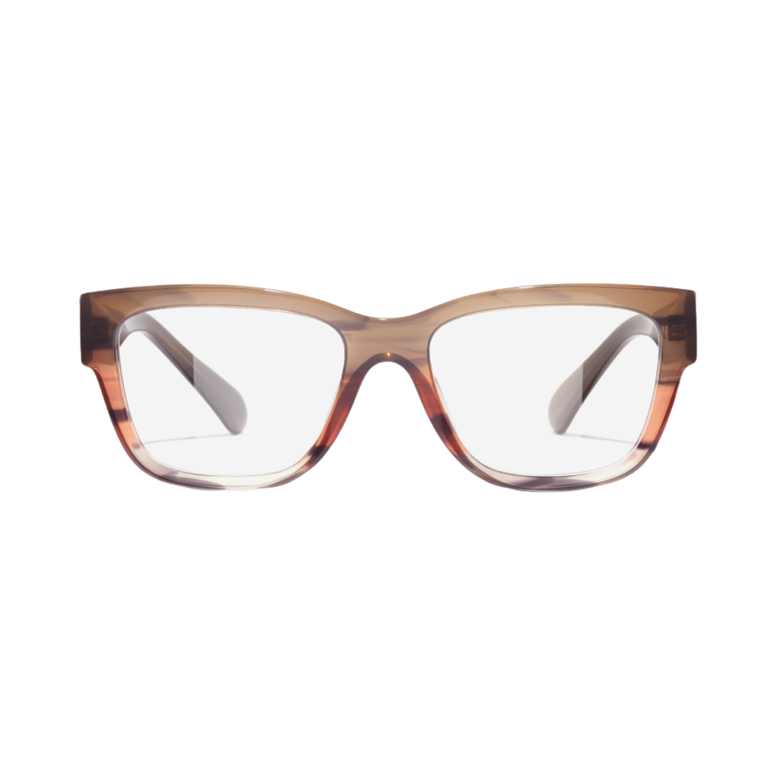 샤넬 스퀘어 프레임 아세테이트 & 브라운 오렌지(Chanel Rectangle Eyeglasses Acetate & Brown Orange) - 1