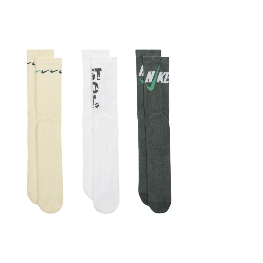 나이키 에브리데이 플러스 쿠션드 크루 삭스 멀티 컬러 (3개입/국내 정식 발매 제품)(Nike Everyday Plus Cushioned Crew Socks Multi Color (3 Pack/Korean Ver.)) - 2