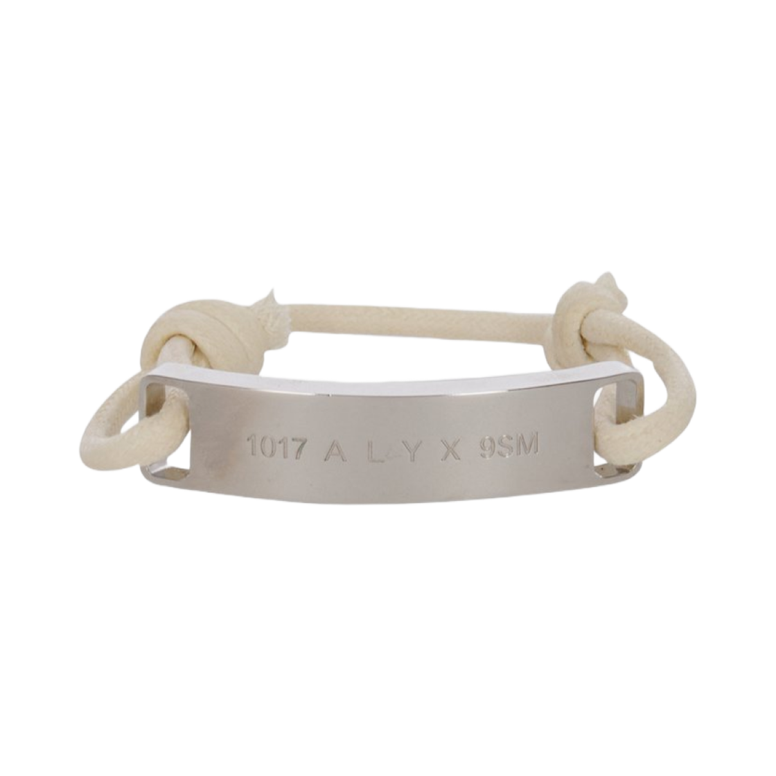 1017 알릭스 9SM 코드 메탈 브레이슬릿 화이트 실버(1017 Alyx 9SM Cord Metal Bracelet White Silver)