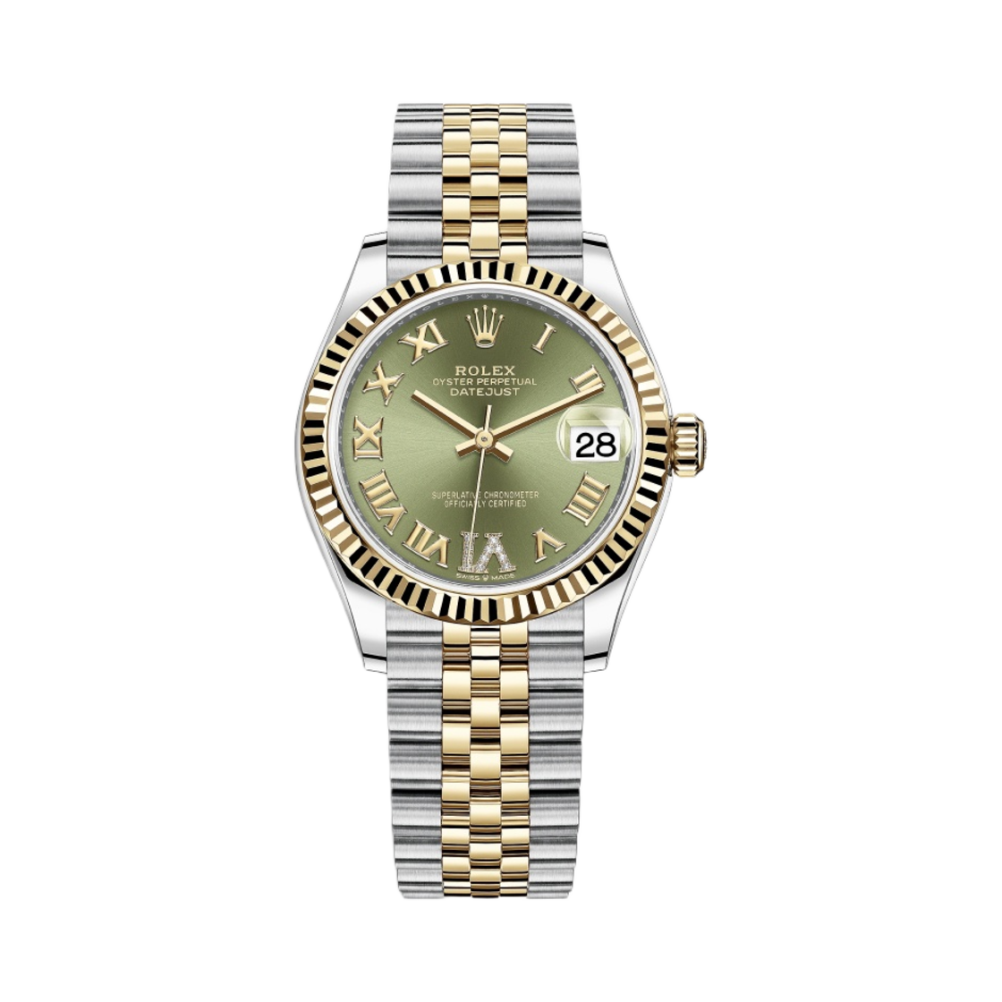 롤렉스 데이트저스트 31mm 278273 올리브 그린 로만 다이아 셋팅 쥬빌리(Rolex Datejust 31mm 278273 Olive Green Roman Diamond-Set Jubilee)