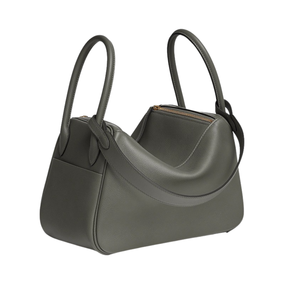 에르메스 린디 26 백 에버컬러 & 골드 하드웨어 그리 메이어(Hermes Lindy 26 Bag Evercolor & Gold Gris Meyer) - 3