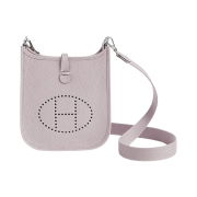 Hermes Evelyne 16 Amazone Bag Clemence & Palladium Mauve Pale Mauve Pale