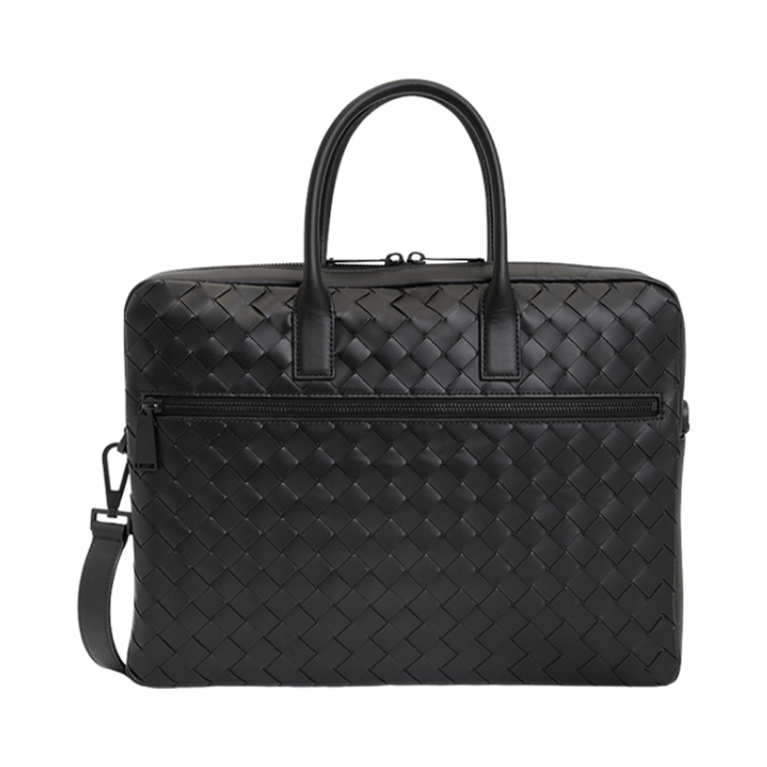 601065V3US28984 Bottega Veneta Intrecciato Briefcase Black