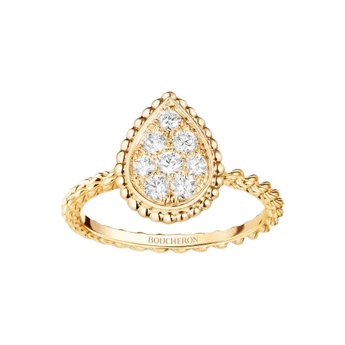 부쉐론 쎄뻥 보헴 링 S 모티프 18K 옐로우 골드 다이아몬드(Boucheron Serpent Boheme Ring S Motif 18K Yellow Gold Diamond)