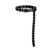 Kamien x MJD Double Hole Belt Black Shearling Calfskin