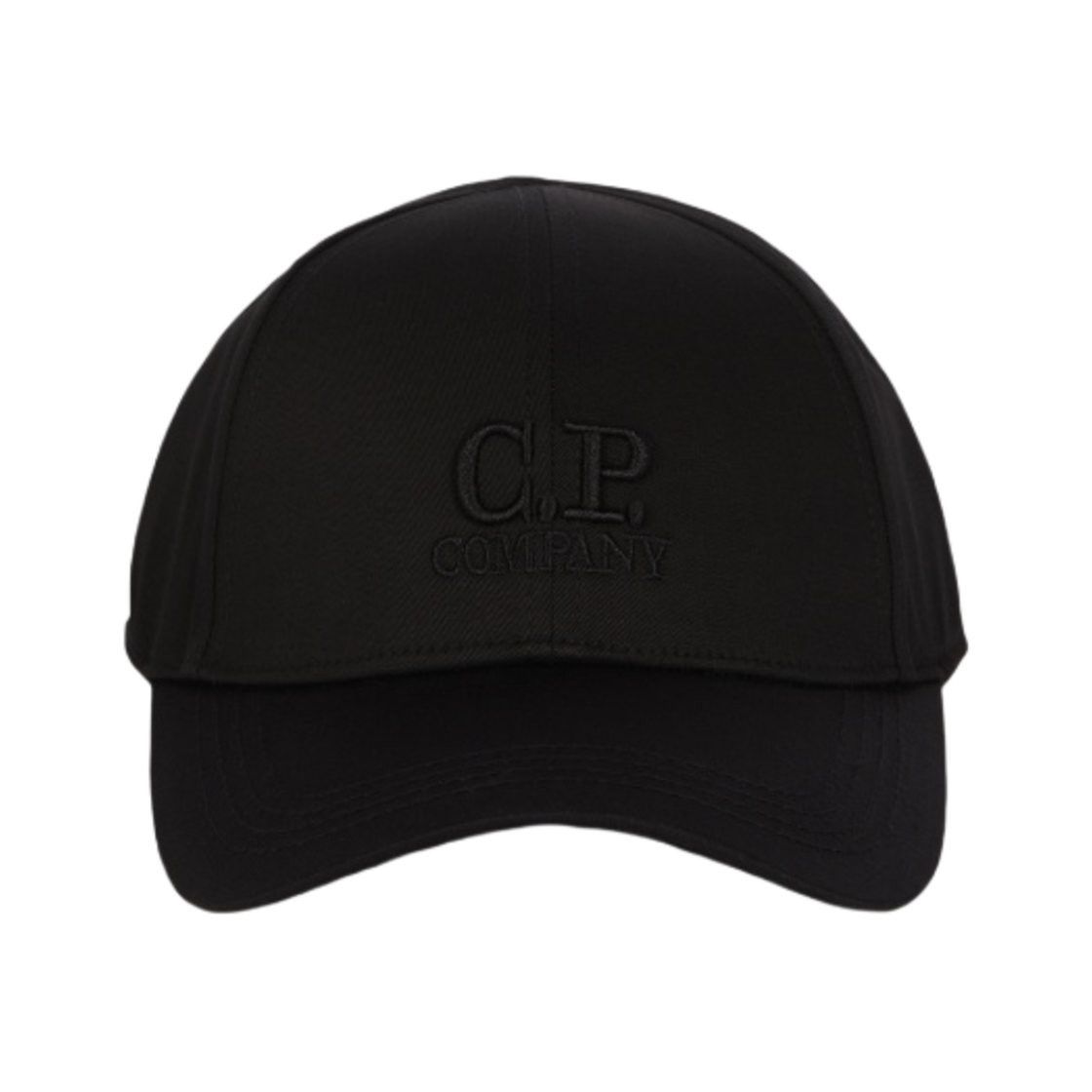 (키즈) C.P. 컴퍼니 개버딘 로고 캡 블랙 - 23SS((Kids) C.P. Company Gabardine Logo Cap Black - 23SS) - 1