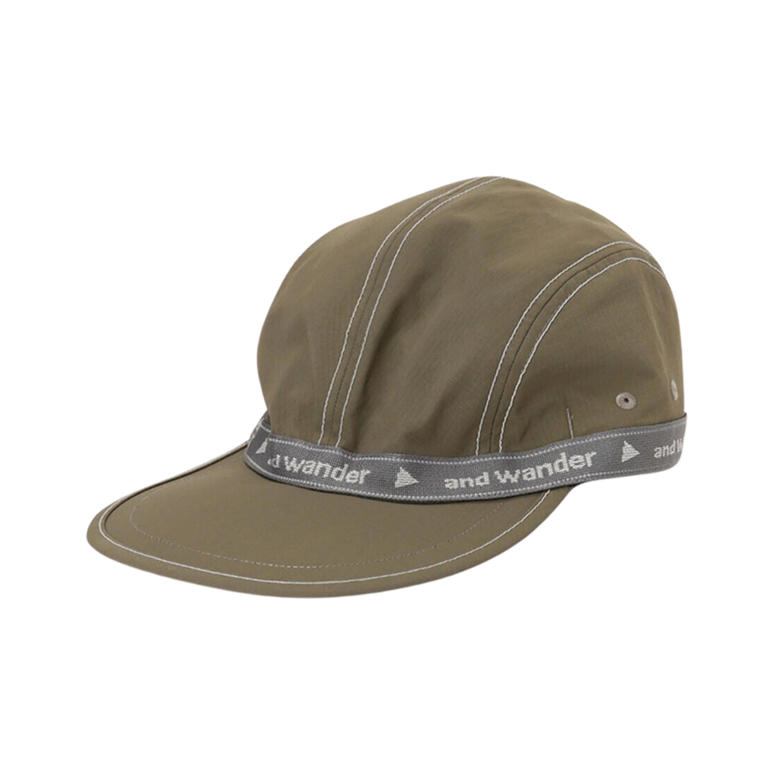 앤드 원더 JQ 테이프 캡 카키(And Wander JQ Tape Cap khaki)
