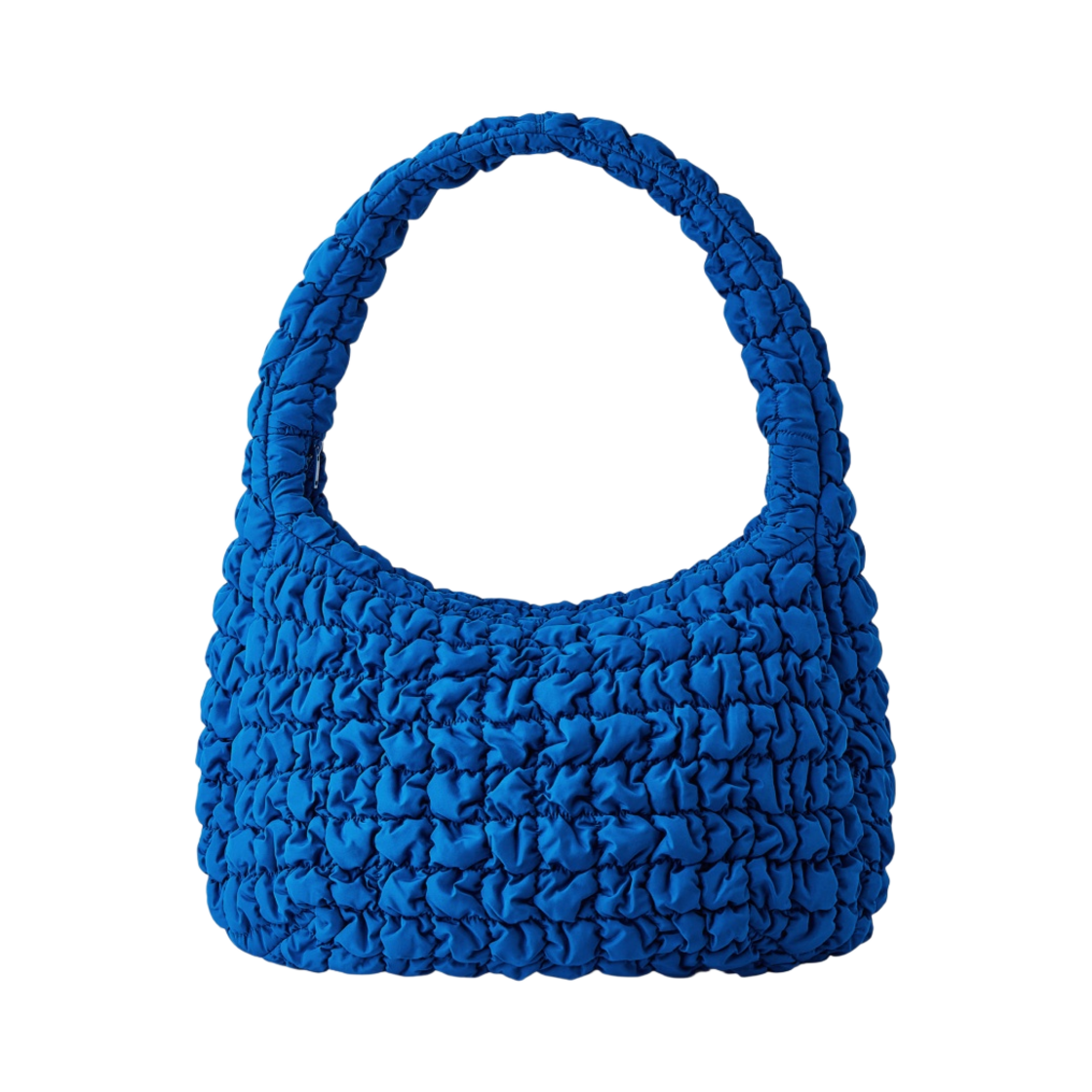 코스 퀼티드 오버사이즈 숄더백 블루(COS Quilted Oversized Shoulder Bag Blue)