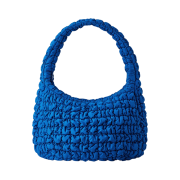 COS Quilted Oversized Shoulder Bag Blue
